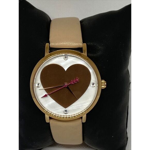 Kate Spade Novelty Metro 0699 Women Beige Leather Analog Dial Quartz Watch JK777 main image 11